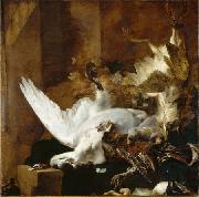 Jan Baptist Weenix Still Life with a Dead Swan Spain oil painting artist
